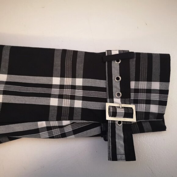 Beechers Brook Ladies Lightweight Black & White Plaid Coat - Picture 5 of 12